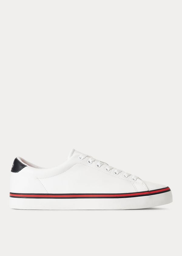 Men's Polo Ralph Lauren Longwood Leather Sneakers | 068241GEC